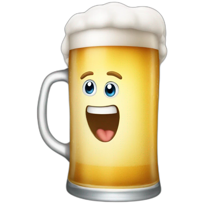 Beer running emoji