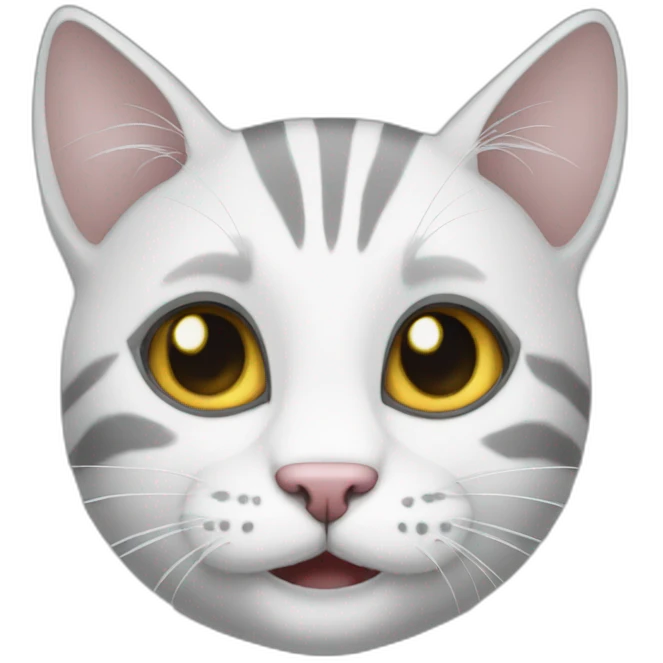 happygreywhitecat emoji