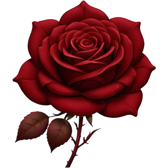 Black rose emoji
