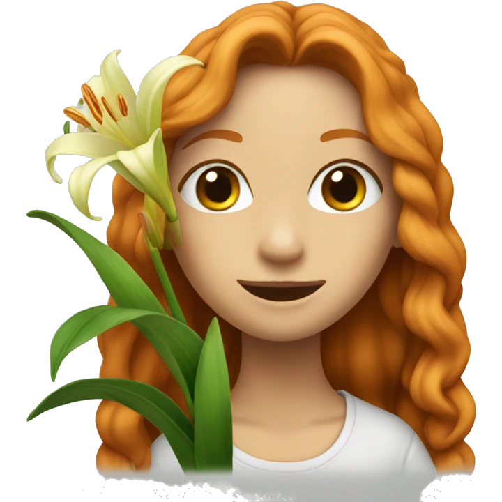 Ginger lily emoji