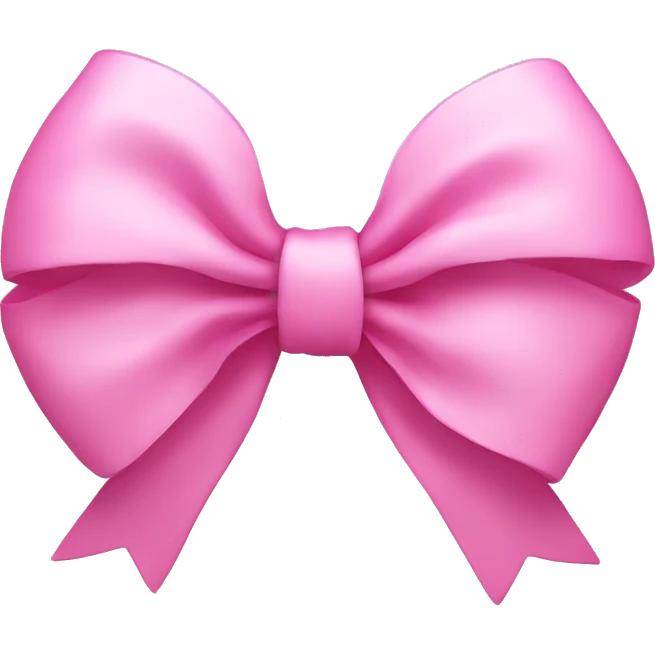 pink bow with white middle emoji