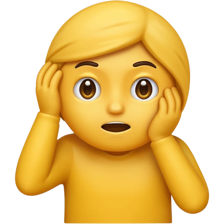 Confused emoji scratching its head emoji