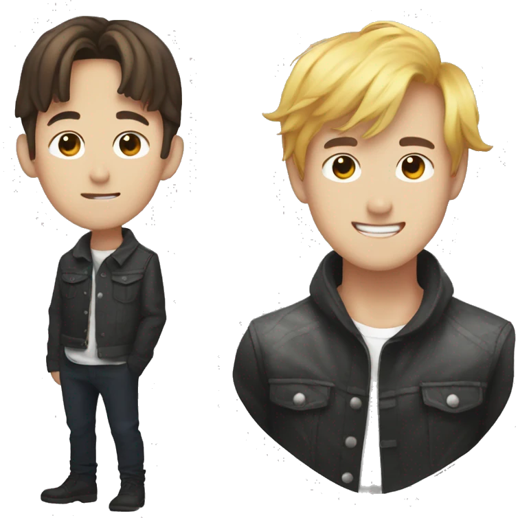 Lee know and jisung emoji