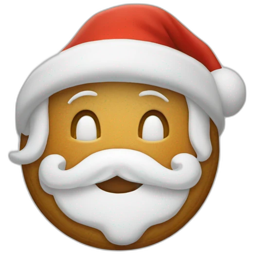 Bonhomme pain d'épices Noël emoji