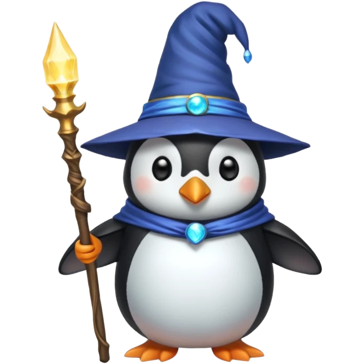 Penguin Wizard emoji