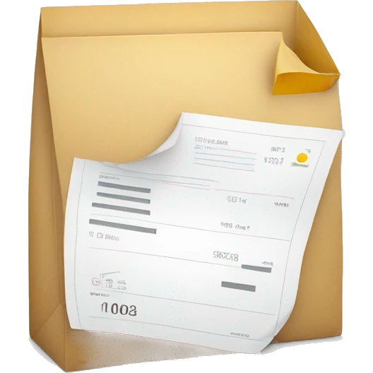 an invoice which sent freelancer to customer emoji