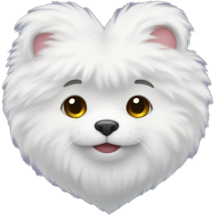 fluffy white heart emoji