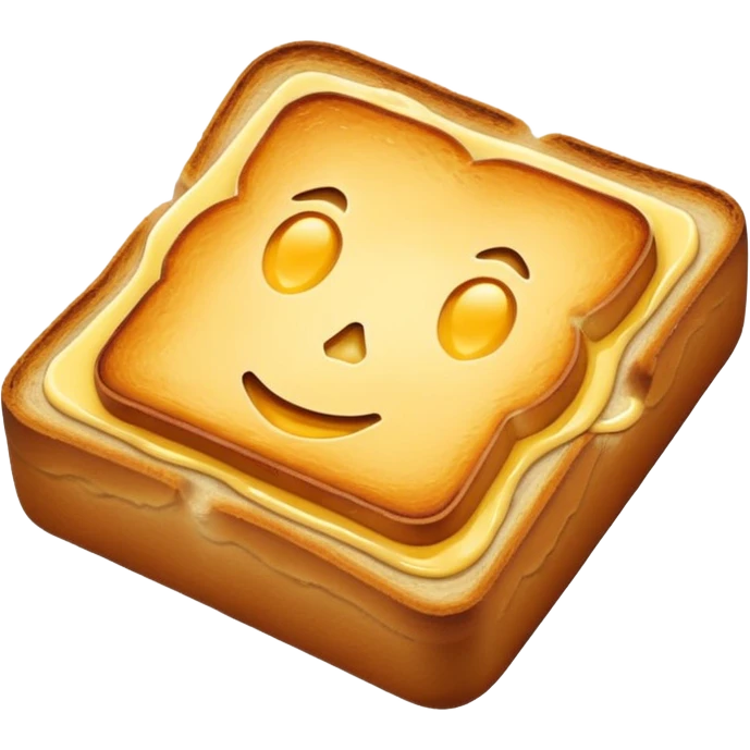 toasted bread on butter emoji