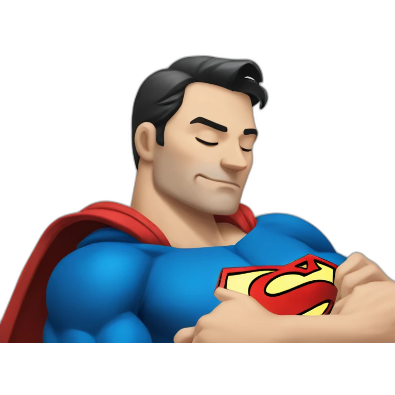 superman sleeping emoji