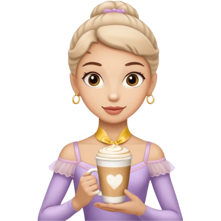 Make I move your ballerina cappuccino emoji