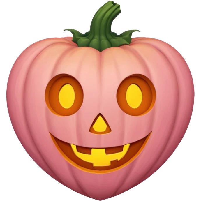  pastel pink heart Halloween emoji