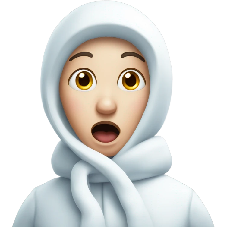 Snowlady shocked  emoji