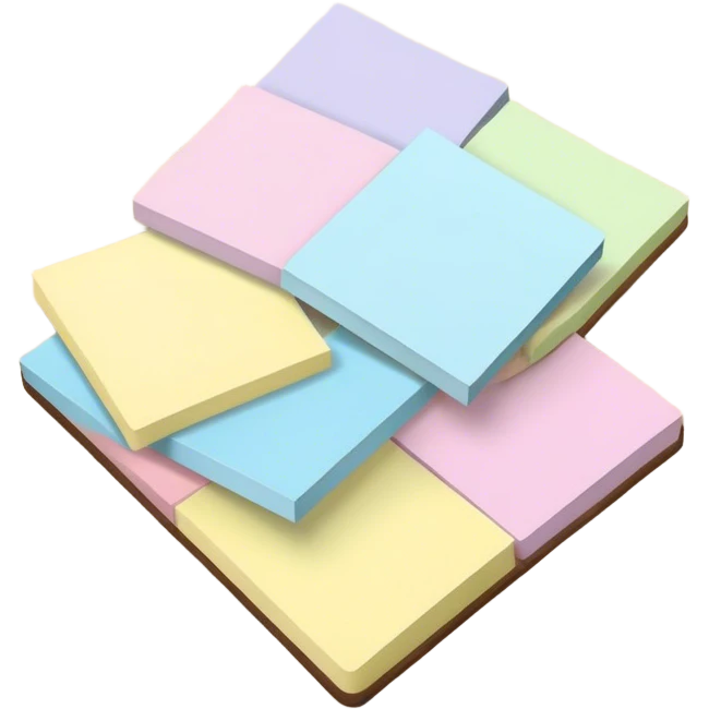 pastel sticky notes emoji