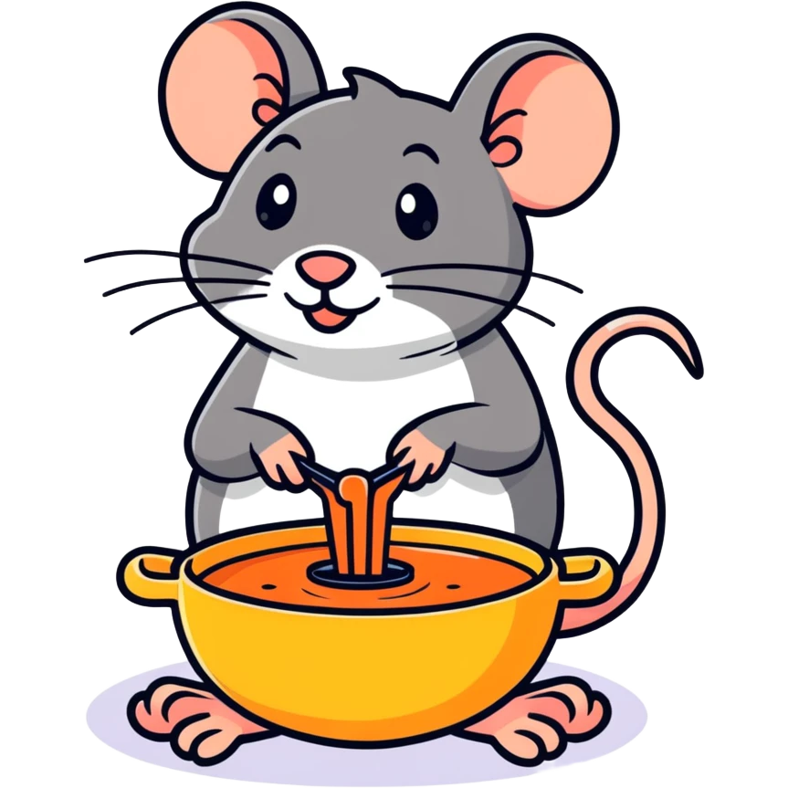 Rat cooking soup emoji