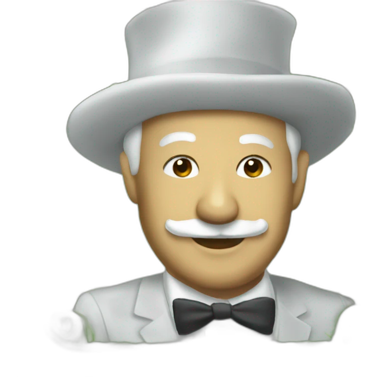Thé man Monopoly emoji