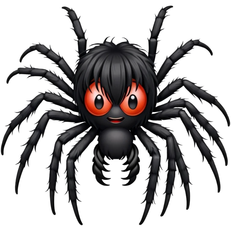 Spider in a wig emoji