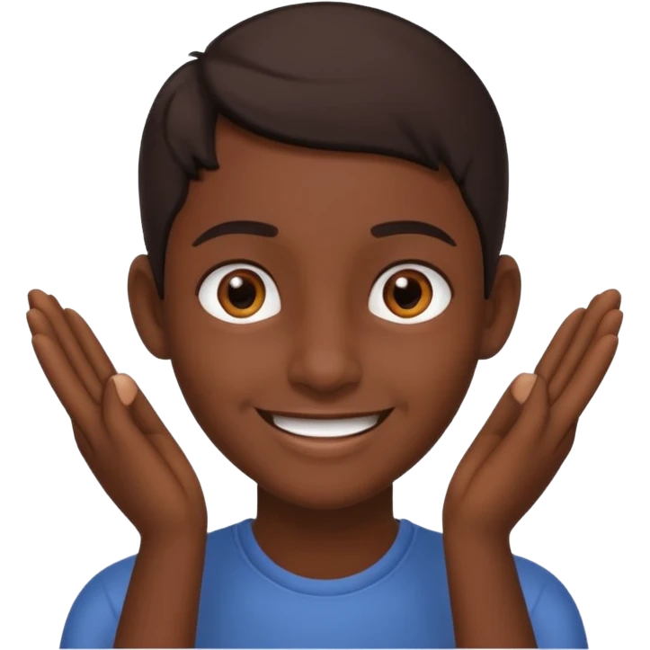 My imoti touch both ear emoji