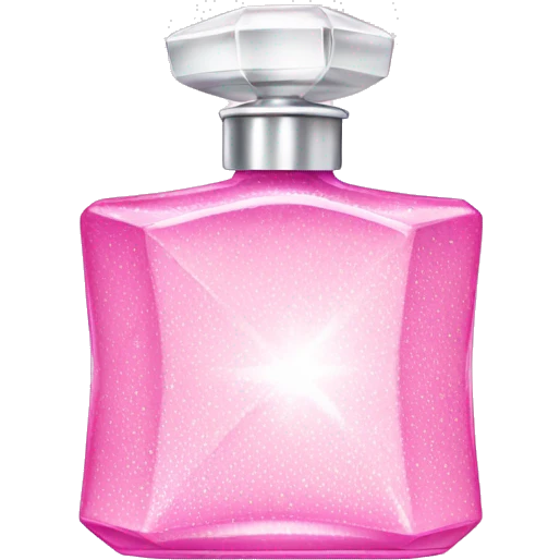 pink and white sparkly perfume  emoji