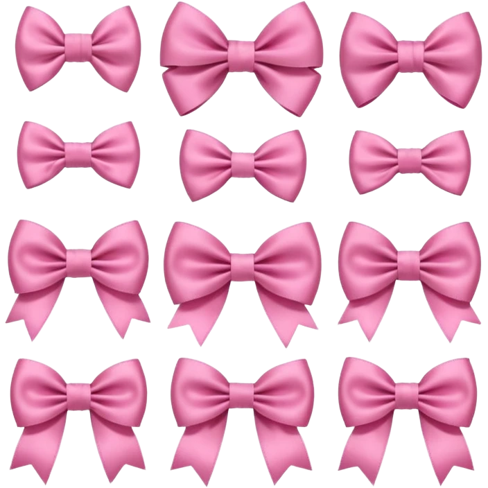 Cute girly bows emoji