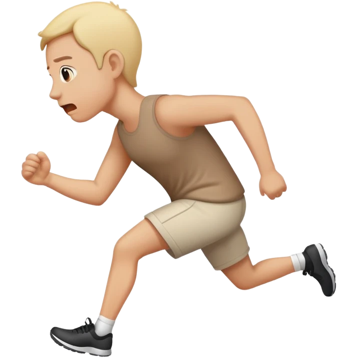 person running away holding their butt emoji