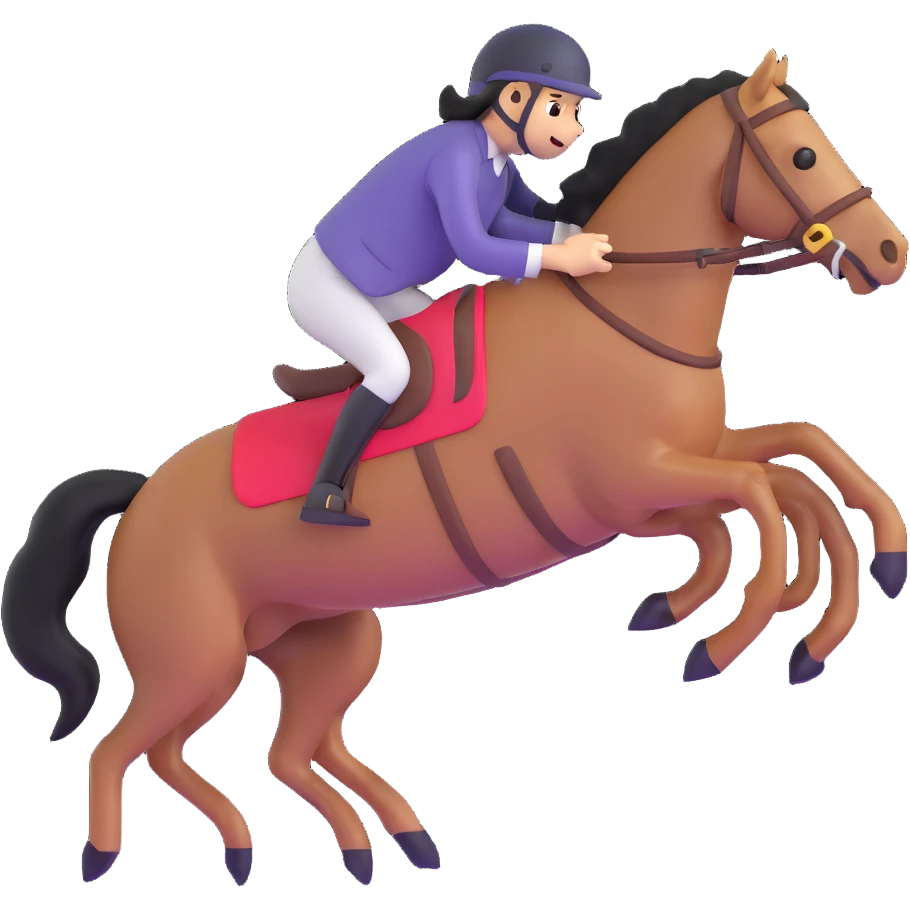 jumping horse emoji