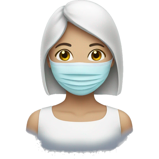face mask girl emoji