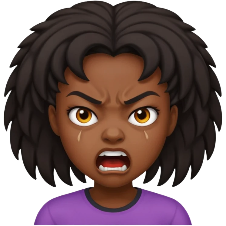 tsion angry black girl ragebait emoji