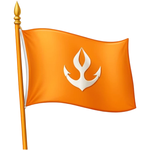 Use orange flag and sikh emoji this 🪯 and make sure emoji fit in Flag  emoji