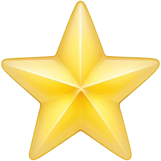 Pastel transparent star emoji