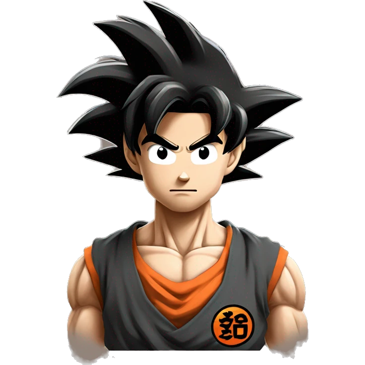 goku style cool looking sayajin emoji