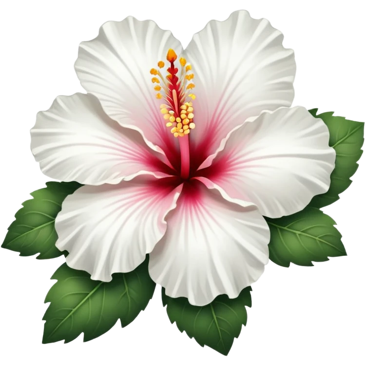 White Hibiscus Flower emoji