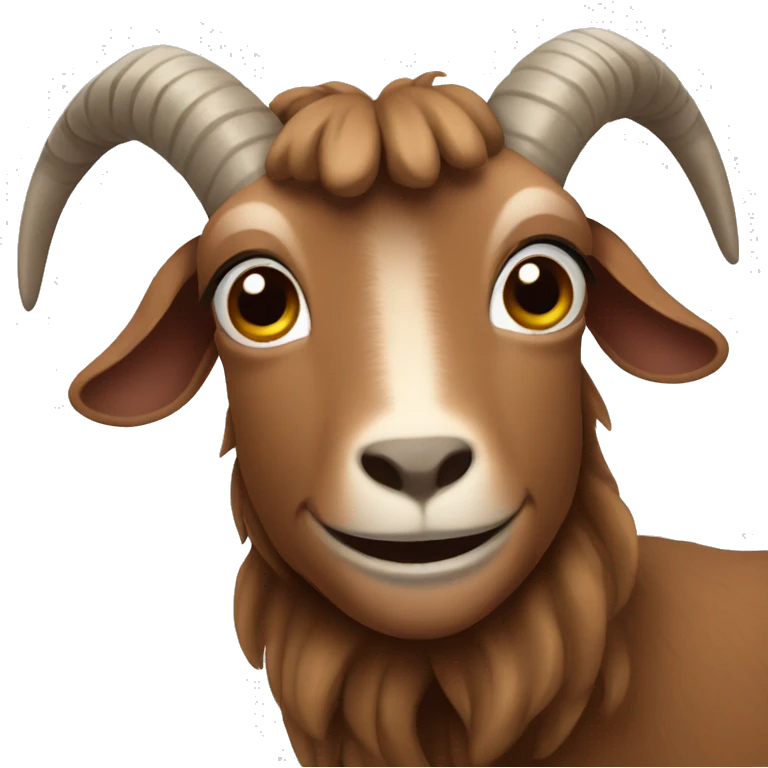 Brown goat emoji