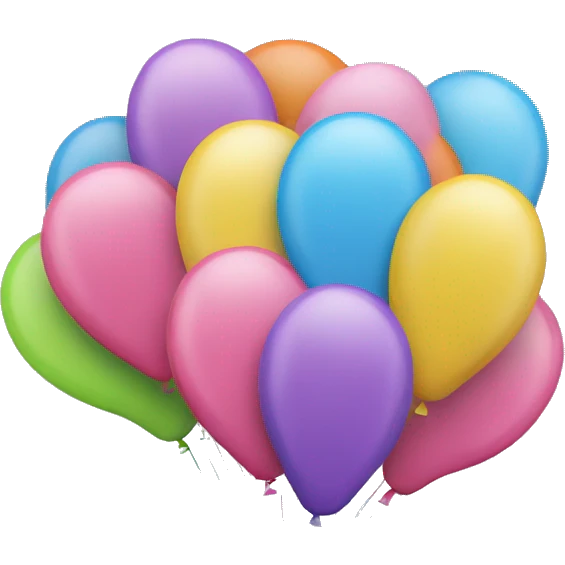 bouquet of balloons emoji