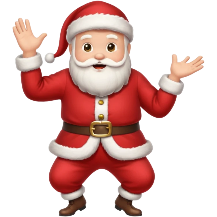 santa claus dance emoji