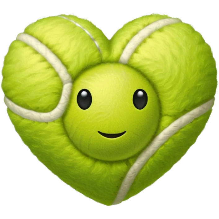 tennis shape heart emoji