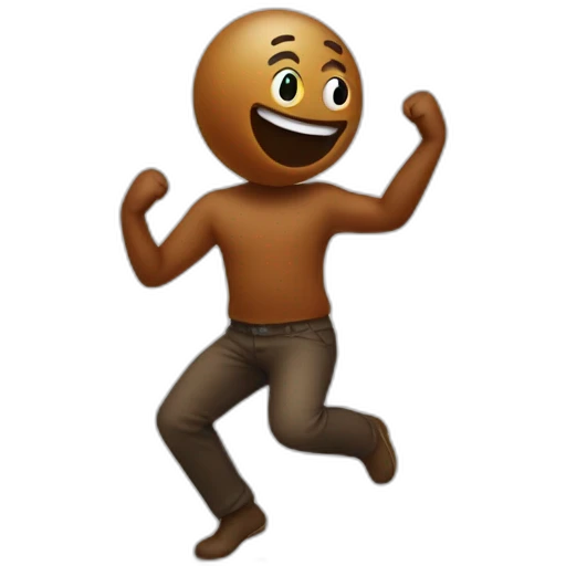 poop human dancing emoji