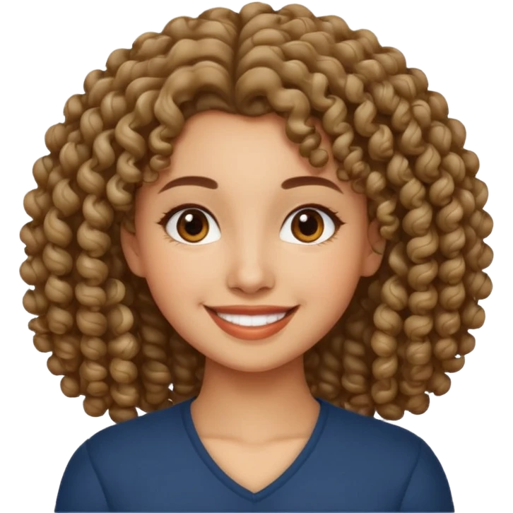Morena cabelo cacheado sex emoji