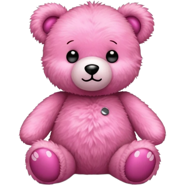 Pink teddy bear emoji