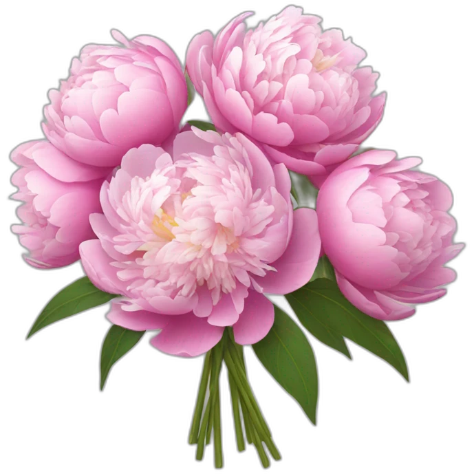 Bouquet of peonies  emoji