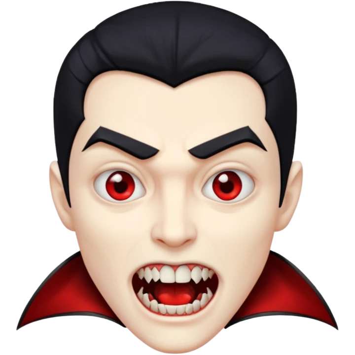 vampiro com cabelo preto  emoji