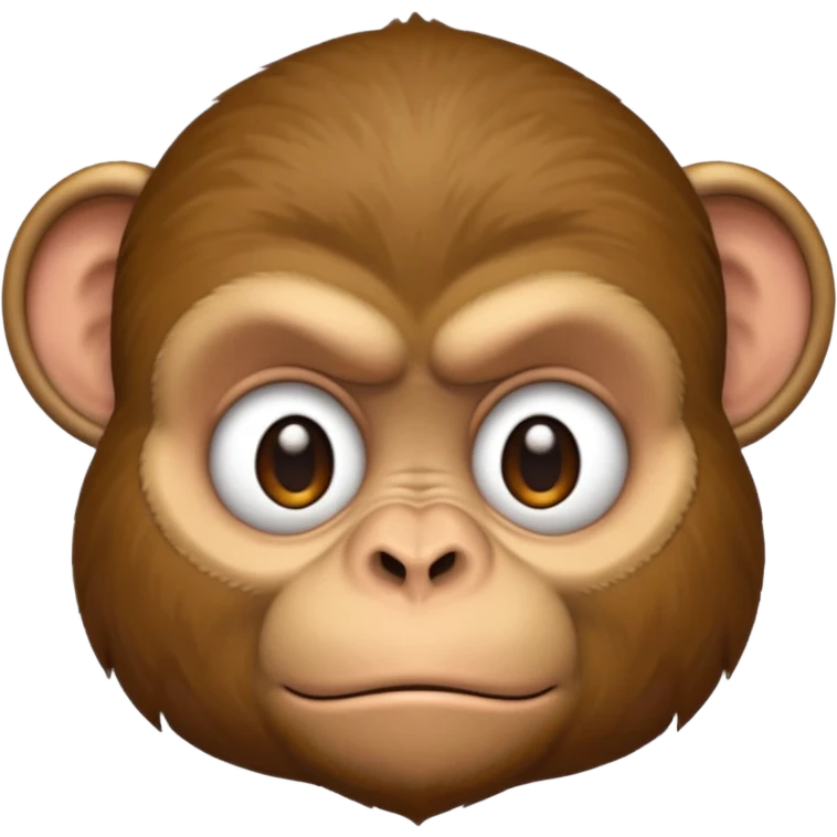 Grumpy monkey emoji