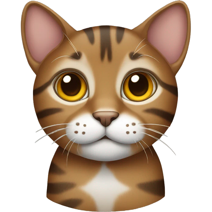 Brown tabby cat emoji