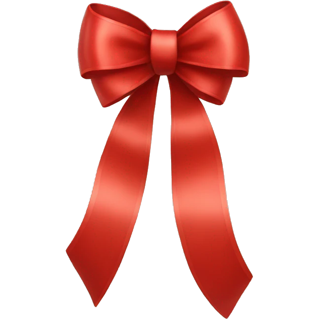 Red bow emoji