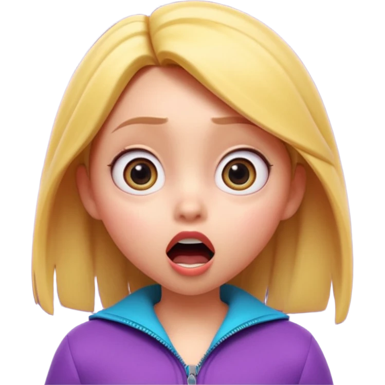 3D cartoon girl, pixar style, surprised expression, mouth closed with zipper, big eyes, vibrant colors, dramatic lighting, dark background, youtube thumbnail style, ultra detailed, high quality, sharp focus, 16:9, 4k
b emoji