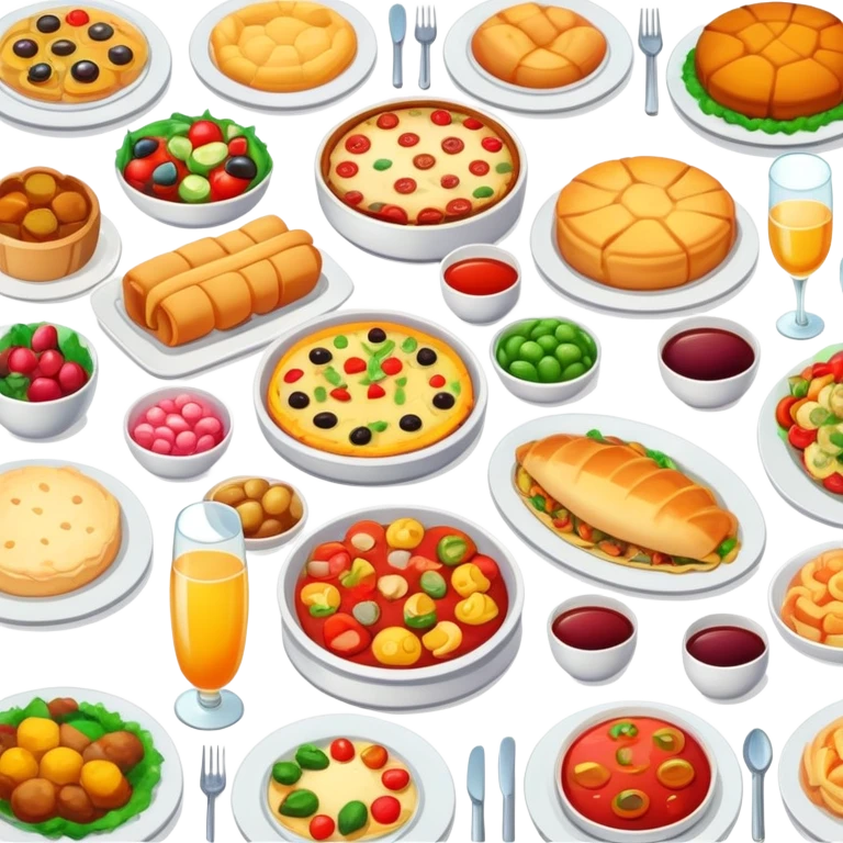 Dinner party food emoji