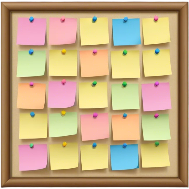 bulletin board reachable goals emoji