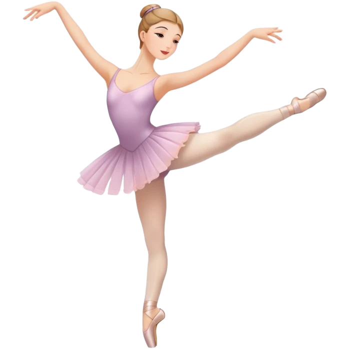 dancer performing ballet with graceful pose emoji