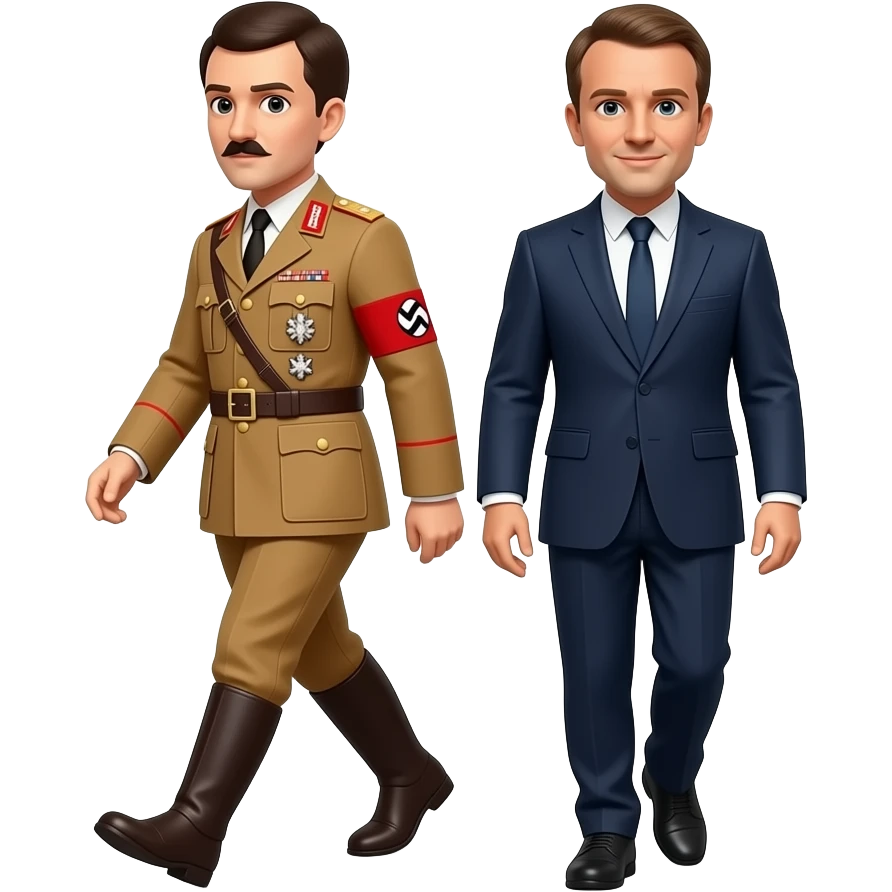 Hitler entrain de galoche macron emoji