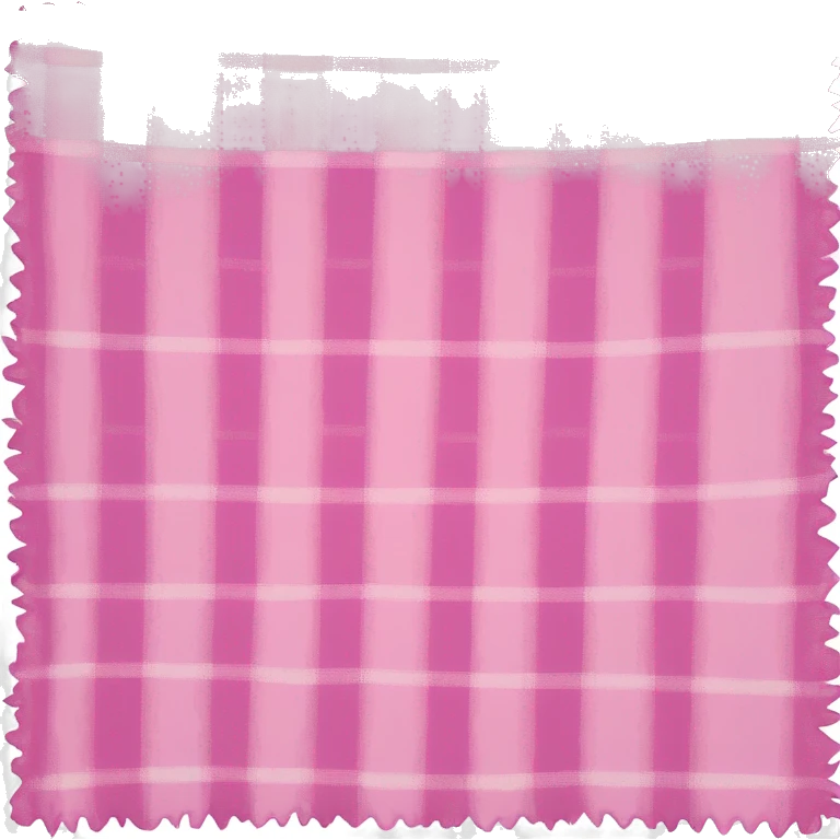 Pink plaid blanket  emoji