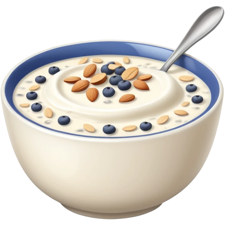 Greek Yogurt with Oats and Chia Seeds emoji